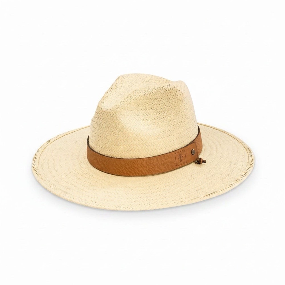 BALL AND BUCK BRIMMED FIELD HAT - BURLAP STRAW MADE IN USA NEW SIZE Large